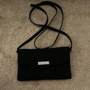 Vera Bradley Black Quilted Crossbody wallet/bag